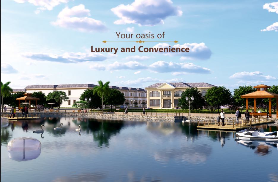 Waterfront leisure zone design at GoldenCity Township